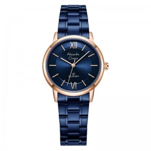 Alexandre Christie AC 8689 Rosegold Blue Lady LHBURBU